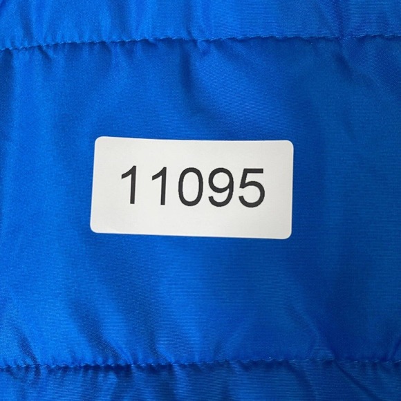 Gap Vest Adult 2XL Blue Bodywarmer Plaid Full Zip Pocket Mock Neck Mens - Picture 11 of 11